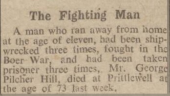 George Pilcher Hill obit